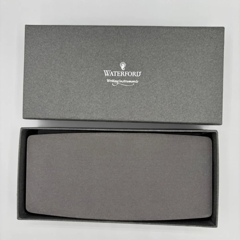 Waterford Glen Rollerball Pen, Charcoal Grey Silver Trim | W407 NEW With Box